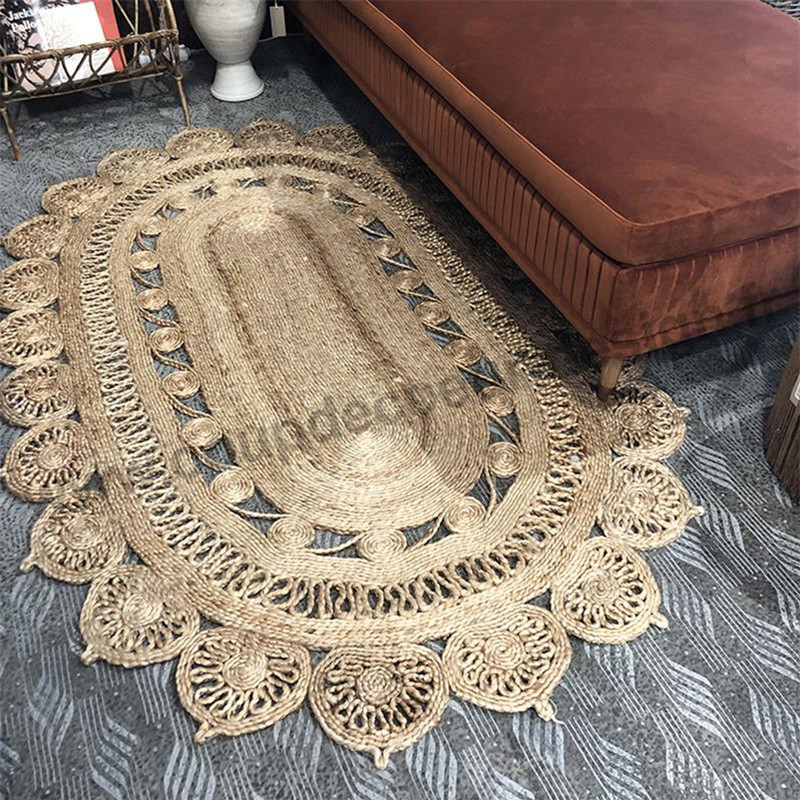  Tapis  boh me en jute oval Bloomingville sur CDC Design