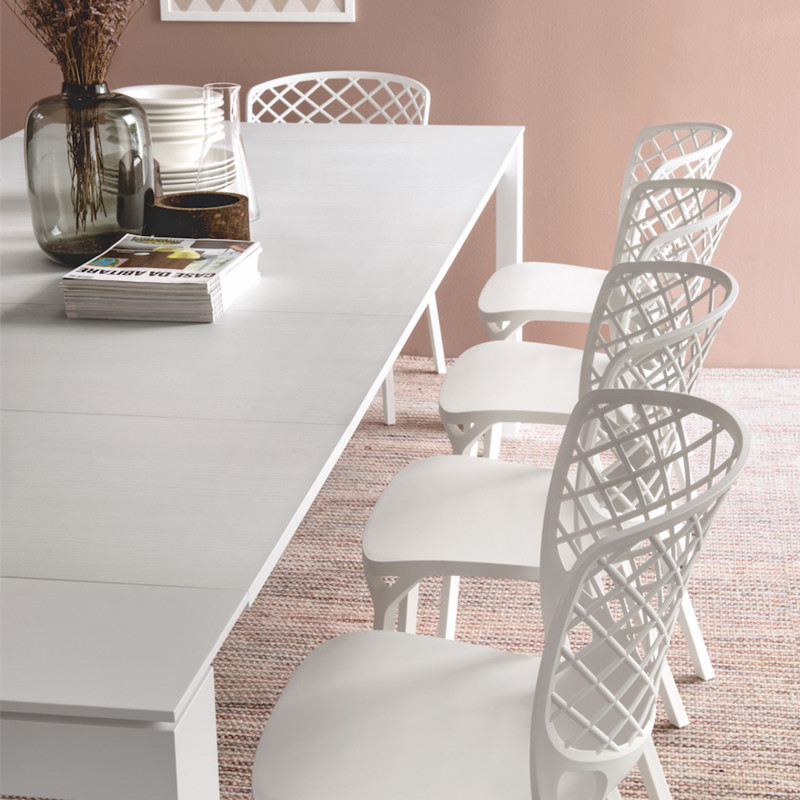 Chaise de cuisine blanche Connubia Argo sur CDC Design