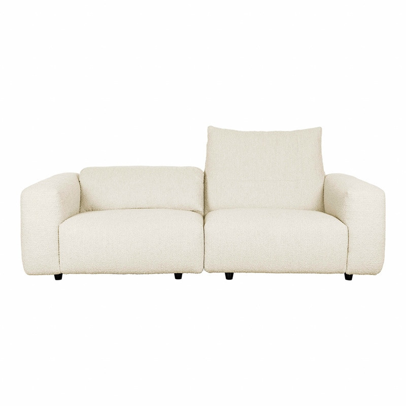 Canapé design blanc confortable en laine bouclée 3 places - Wings Référence  : CD_C3p99A-02