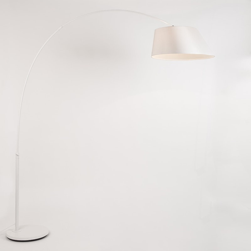 Lampadaire arc blanc design sur Coup de Cœur Design