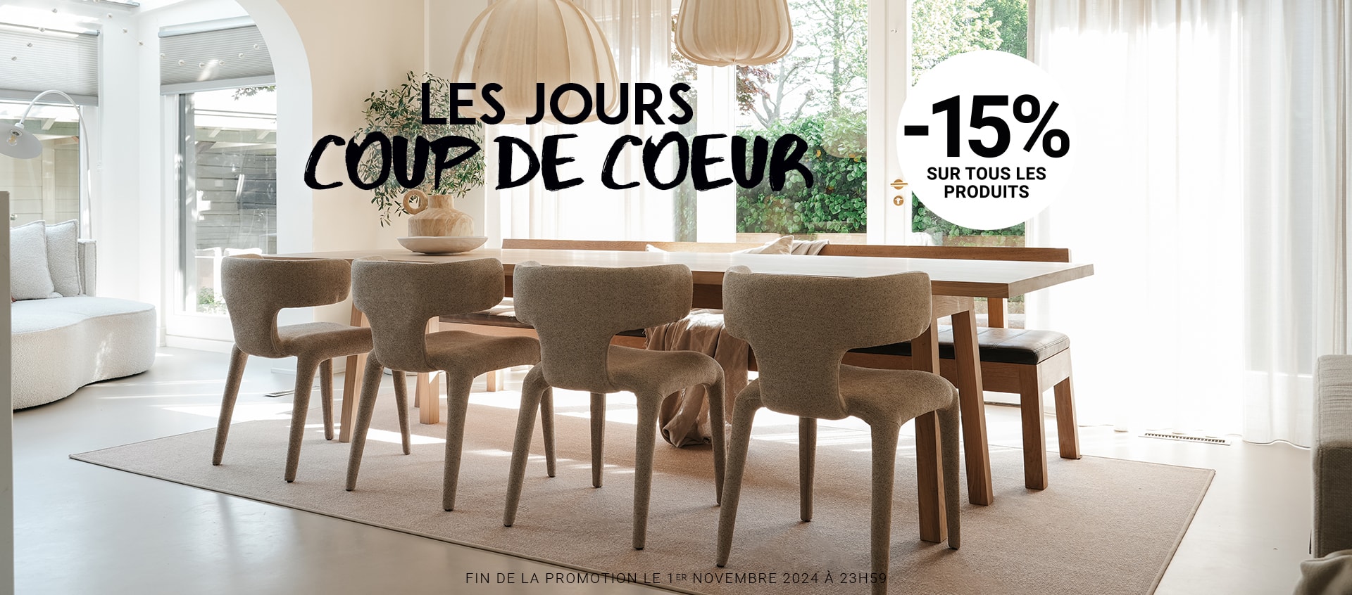 Les jours Coup de Coeur -15% sur tout le site